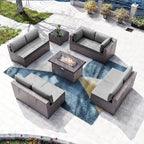 Outdoor Patio Furniture with Fire Pit Table