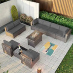 Outdoor Patio Furniture with Fire Pit Table