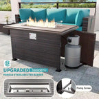 Outdoor Patio Furniture with Fire Pit Table