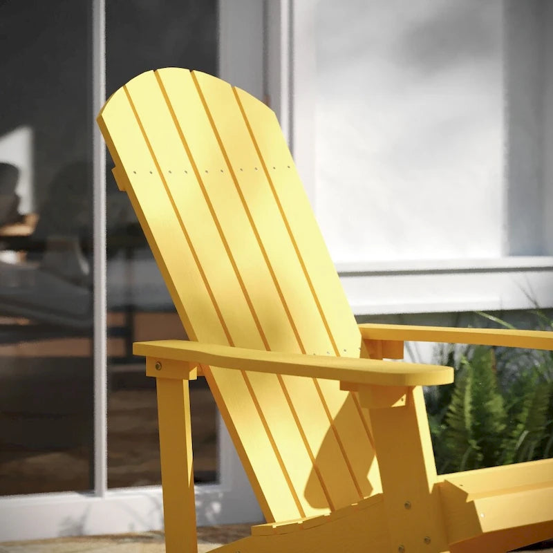 Adirondack Poly Resin Rocking Chairs for Indoor/Outdoor Use - 2 Pack