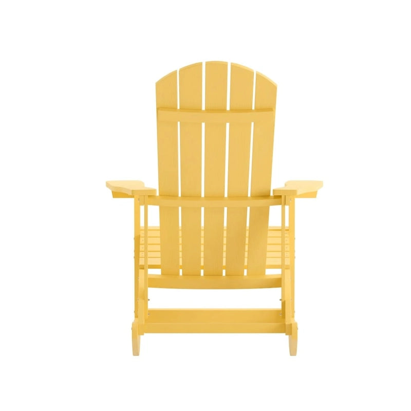Adirondack Poly Resin Rocking Chairs for Indoor/Outdoor Use - 2 Pack
