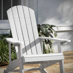 Adirondack Poly Resin Rocking Chairs for Indoor/Outdoor Use - 2 Pack