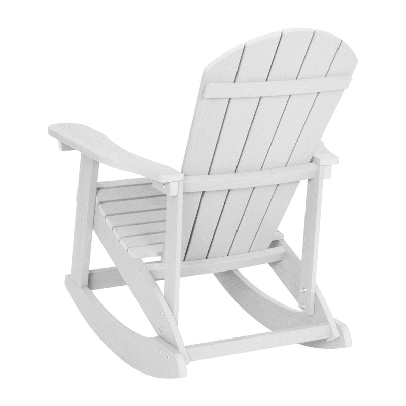 Adirondack Poly Resin Rocking Chairs for Indoor/Outdoor Use - 2 Pack