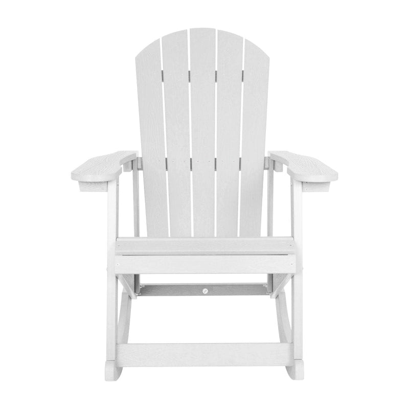 Adirondack Poly Resin Rocking Chairs for Indoor/Outdoor Use - 2 Pack