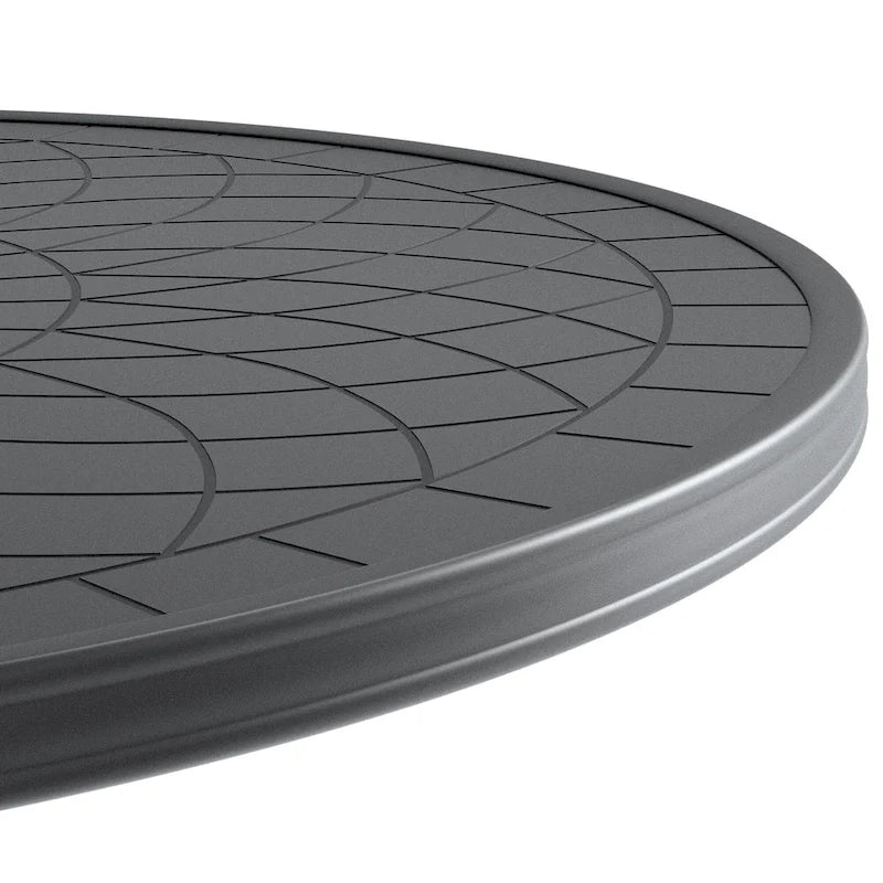 47.24-inch Cast Aluminum Patio Dining Round Table