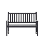 Solid Acacia Wood Indoor/Outdoor Patio Bench/Slatted Loveseat for 2