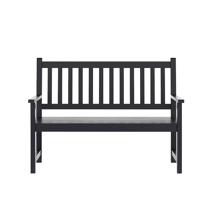 Solid Acacia Wood Indoor/Outdoor Patio Bench/Slatted Loveseat for 2