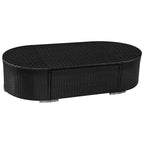 Patio Furniture Sectional Sofa with Cushions Poly Rattan