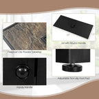 Costway 6PCS Patio Rattan Furniture Set 42 Fire Pit Table Cover Sofa - See Details