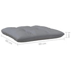 vidaXL Solid Wood Pine 2-Seater Patio Sofa with Cushions Seat Multi Colors - 25 x 25 x 24.6