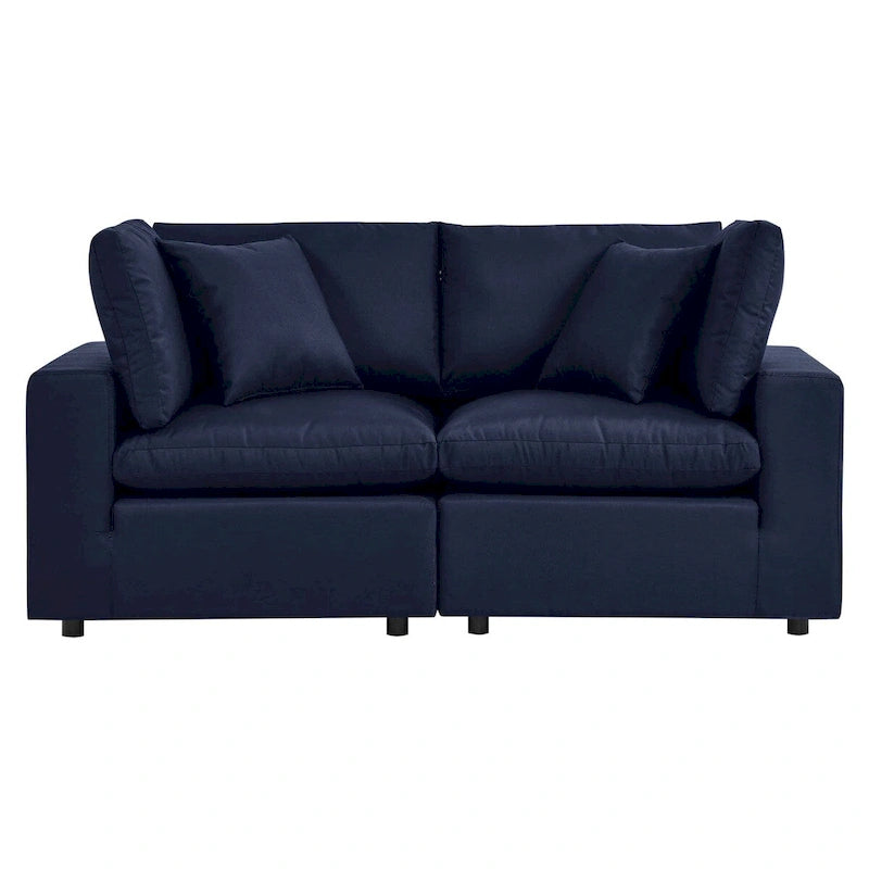 Commix Outdoor Patio Overstuffed Outdoor Patio Loveseat