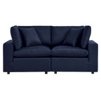 Commix Outdoor Patio Overstuffed Outdoor Patio Loveseat