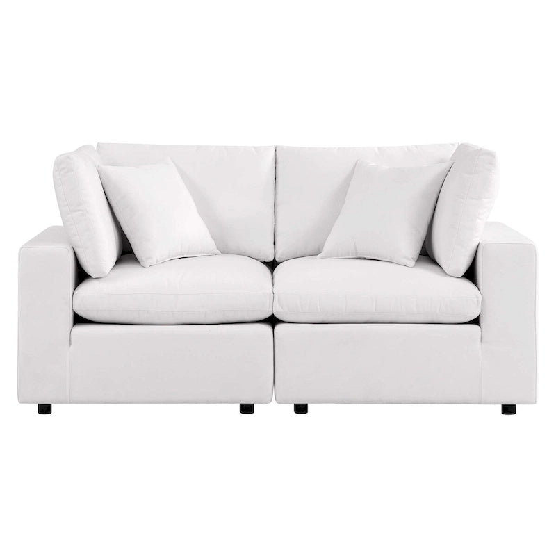 Commix Outdoor Patio Overstuffed Outdoor Patio Loveseat