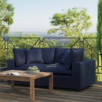 Commix Outdoor Patio Overstuffed Outdoor Patio Loveseat