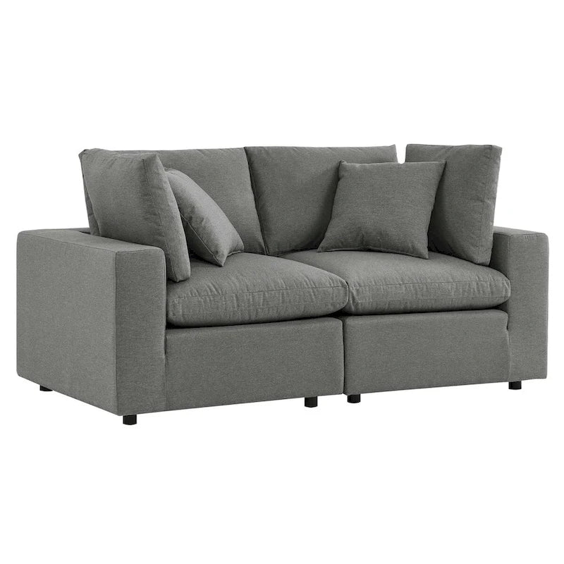 Commix Outdoor Patio Overstuffed Outdoor Patio Loveseat