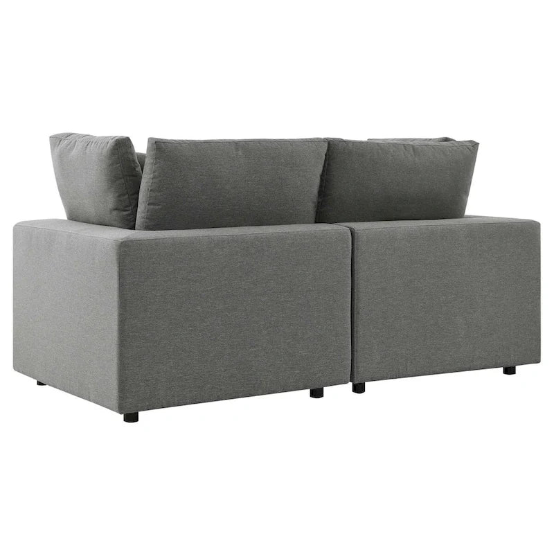 Commix Outdoor Patio Overstuffed Outdoor Patio Loveseat