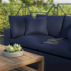 Commix Outdoor Patio Overstuffed Outdoor Patio Loveseat