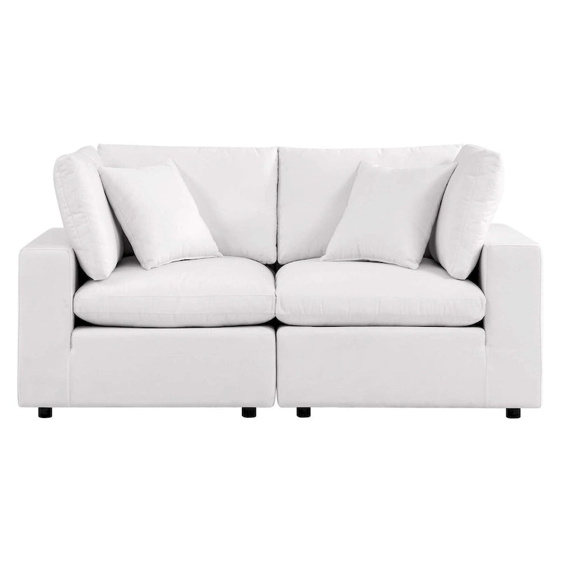 Commix Outdoor Patio Overstuffed Outdoor Patio Loveseat