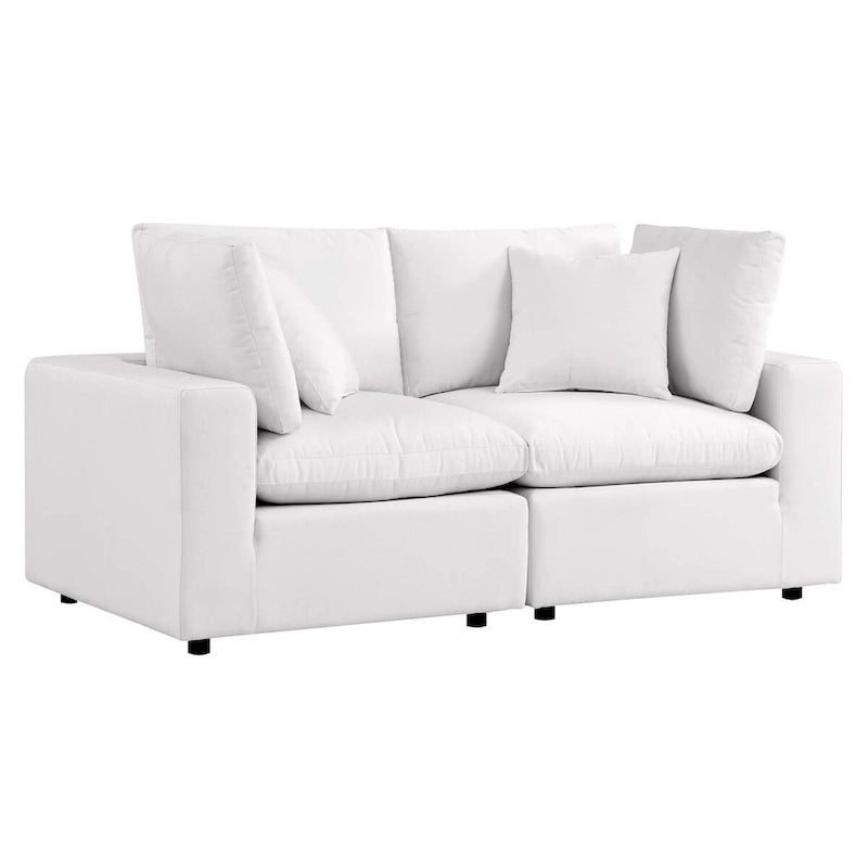 Commix Outdoor Patio Overstuffed Outdoor Patio Loveseat