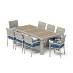 Portofino Comfort 18 Piece Sunbrella Outdoor Motion Wood Estate Set