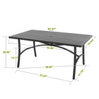Nuu Garden Patio Aluminum Dining Table