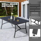 Nuu Garden Patio Aluminum Dining Table