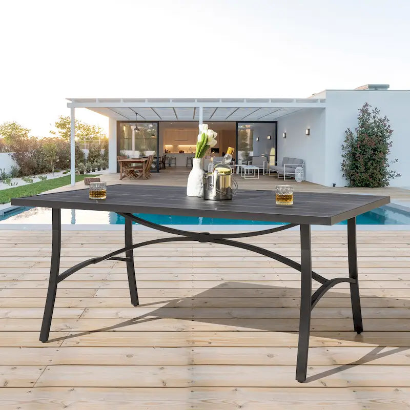 Nuu Garden Patio Aluminum Dining Table