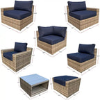 Ventura 12-Piece Multiple Chairs Rattan Seating Collection