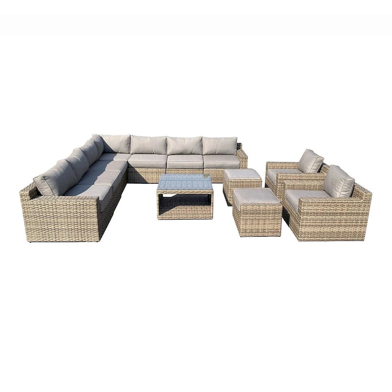 Ventura 12-Piece Multiple Chairs Rattan Seating Collection