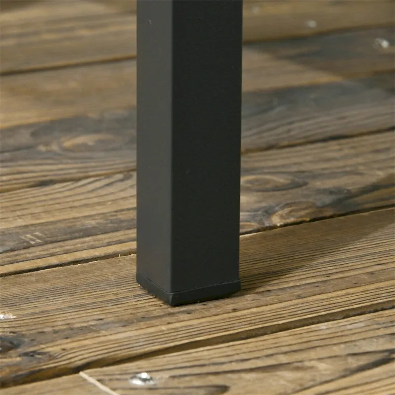 3 Piece Patio Wicker Rocking Chair Set with Cushioned and Coffee Table