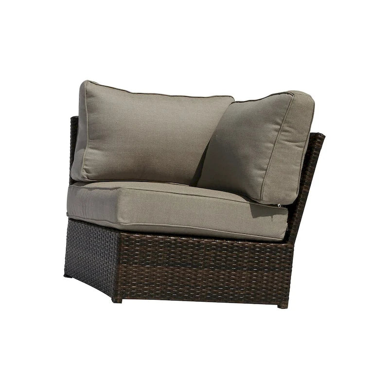 9-Piece Sectional Seating Group With Canvas Cushion