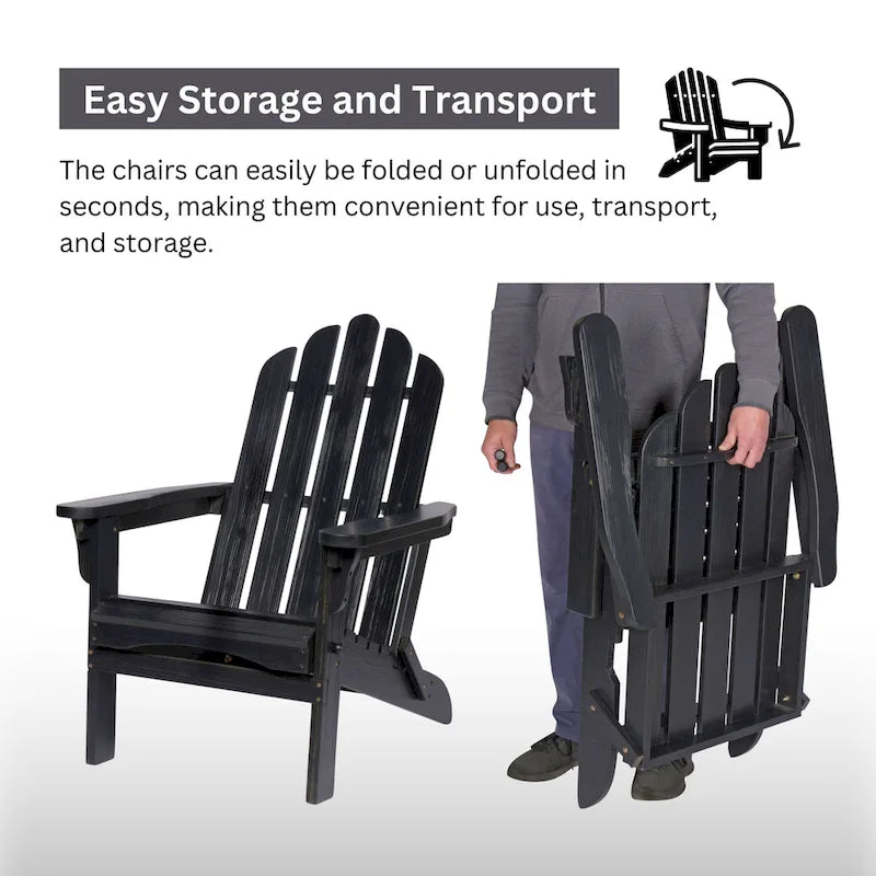 Laguna Outdoor Weather Resistant Foldable Folding Wood Chair