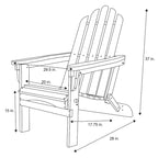 Laguna Outdoor Weather Resistant Foldable Folding Wood Chair
