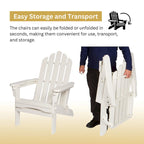 Laguna Outdoor Weather Resistant Foldable Folding Wood Chair