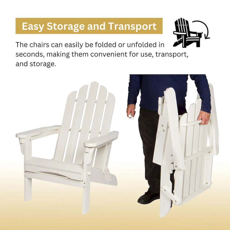 Laguna Outdoor Weather Resistant Foldable Folding Wood Chair