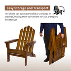 Laguna Outdoor Weather Resistant Foldable Folding Wood Chair