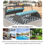 Outdoor Loveseat and Convertible to Four Seats and a Table