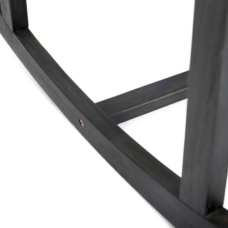 Patio Acacia Wood Rocking Loveseat