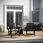 Indoor-Outdoor Adirondack Style Dining Chair with Fold Out Cupholder