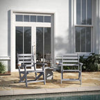 Indoor-Outdoor Adirondack Style Dining Chair with Fold Out Cupholder