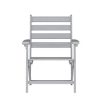 Indoor-Outdoor Adirondack Style Dining Chair with Fold Out Cupholder