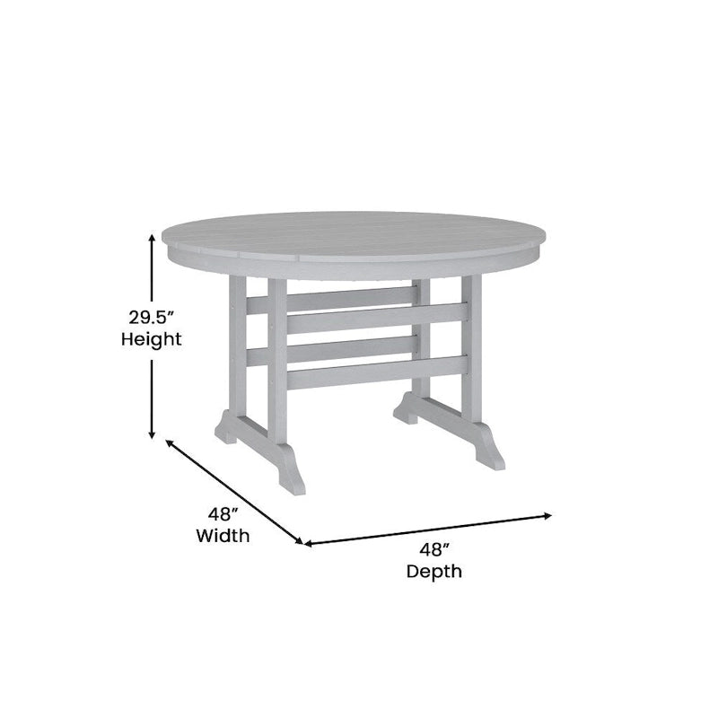 Commercial Grade Indoor-Outdoor Adirondack Style Table - N/A