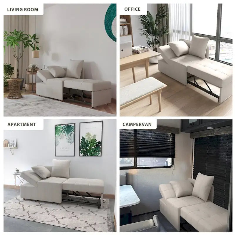 Daybed Sofa Chair wth Adjustable 3-level backrest