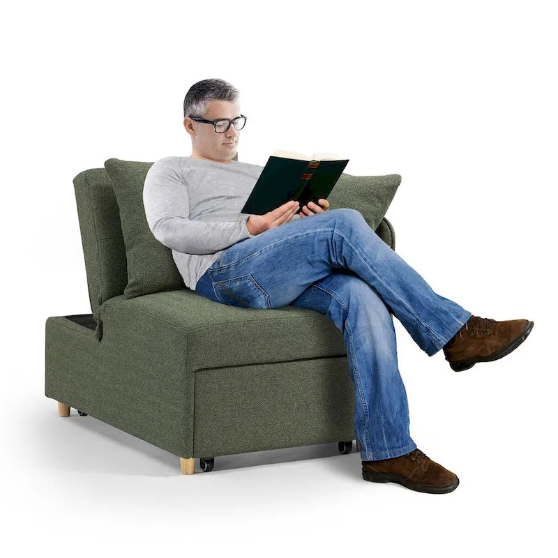 Daybed Sofa Chair wth Adjustable 3-level backrest