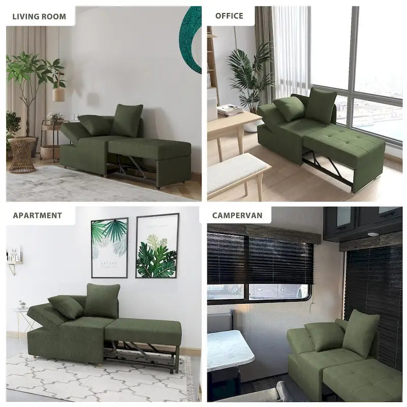 Daybed Sofa Chair wth Adjustable 3-level backrest
