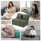 Daybed Sofa Chair wth Adjustable 3-level backrest