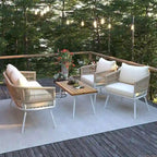 Boho Rope Patio Furniture for 4