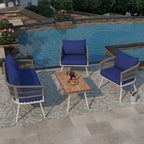 Boho Rope Patio Furniture for 4
