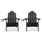All-Weather Folding Plastic Outdoor Patio Adirondack Chairs