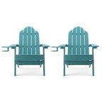 All-Weather Folding Plastic Outdoor Patio Adirondack Chairs